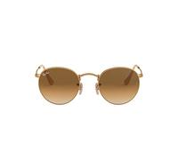 Ray-Ban Unisex Round Metal Sonnenbrille, Gold (Gestell: Gold, Gläser: braun Gradient 112/51), Medium (Herstellergröße: 50)