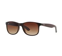 Ray Ban Unisex Sonnenbrille Andy, Gr. Large (Herstellergröße: 55), Braun (Gestell: Braun, Gläser: Braun Verlauf 607313)