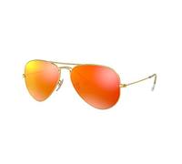 Ray Ban Unisex Sonnenbrille Aviator, Gr. Large (Herstellergröße: 55), Gold (gold 112/69)