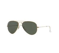 Ray Ban Unisex Sonnenbrille Aviator, Gr. Large (Herstellergröße: 55), Gold (gold W3234)