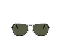 Ray-Ban CARAVAN 0RB3136 004 Metall Rechteckig Grau/Grau Sonnenbrille, Sunglasses Grau/Grau Mittel