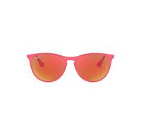 Ray Ban Unisex Sonnenbrille Izzy, Gr. Medium (Herstellergröße: 50), Mehrfarbig (Gestell: Violett-rot/Silber, Gläser: Rot verspiegelt 70096Q)