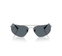 Ray-Ban Unisex-Sonnenbrille, Metallrahmen / blaue Gläser, 63