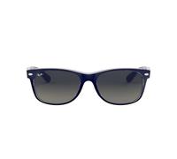 Ray Ban Unisex Sonnenbrille New Wayfarer, Gr. Large (Herstellergröße: 55), Blau (blau transparent 605371)