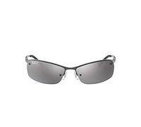 Ray-Ban Unisex Sonnenbrille Rb 3183 Grau (Gestell: Gunmetal, Gläser: Silber verspiegelt 004/82)), X-Large (Herstellergröße: 63)