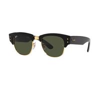 Ray-Ban Unisex Sunglass RB0316S Mega Clubmaster - Rahmenfarbe: Schwarz auf Gold, Linsenfarbe: Grün