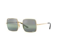 Ray-Ban Square 1971 Chromance Sonnenbrillen Gold Fassung Grün Glas Polarisiert 54-19