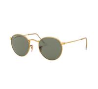 Ray-Ban Unisex-Sonnenbrille Rb3447 round metal 001/58 gold polar green