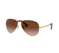 Ray-Ban Unisex RB3449 Sonnenbrille, Gold (Gestell: Gold, Gläser: Braun Verlauf 001/13), Large (Herstellergröße: 59)