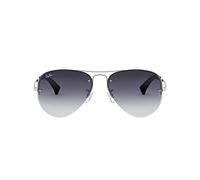 Ray Ban Unisex Sonnenbrille RB3449, Gr. Large (Herstellergröße: 59), Silber (Gestell: Silber, Gläser: Grau Verlauf 003/8G)