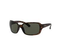 Ray Ban Unisex Sonnenbrille RB4068, Gr. X-Large (Herstellergröße: 60), Braun (Gestell: Havana, Gläser: Polarized Grün Klassisch 894/58)
