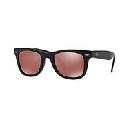 Ray-Ban Unisex Sonnenbrille RB4105, Einfarbig, 50 mm, Schwarz (schwarz/ gespiegelt rot)