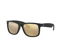 Ray Ban Unisex Sonnenbrille RB4165, Gr. Medium (Herstellergröße: 51), Schwarz (Gestell: Schwarz, Gläser: Gold Verspiegelt 622/5A)