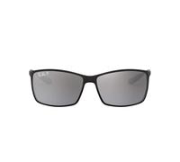 Ray Ban Unisex Sonnenbrille RB4179, Gr. X-Large (Herstellergröße: 62), Schwarz (Gestell: schwarz, Gläser: Polarized Silber Verspiegelt 601S82)