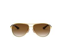 Ray Ban Unisex Sonnenbrille, RB8313 001/51 58, Gr: 58, Mehrfarbig (Gestell: Gold/Grau, Gläser: Hellbraun Verlauf 001/51)