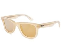 Ray-Ban Unisex Sonnenbrille Rbr0502s Wayfarer Reverse, Opalgelb/goldbraun, verspiegelt, 50 mm