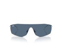 Ray-Ban Unisex-Sonnenbrille, Silberner Rahmen, blaue Gläser, 41