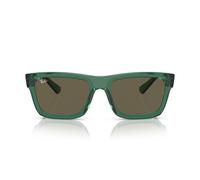 Ray-Ban WARREN 0RB4396 6681/3 Kunststoff Rechteckig Transparent/Grün Sonnenbrille, Sunglasses