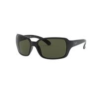 Ray-Ban womens Rb4068 Sonnenbrille, Schwarz (Gestell: Schwarz Glas: Grün 601), Large (Herstellergröße: 60) EU