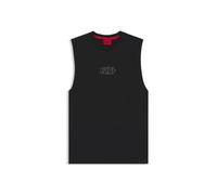 Tanktop HUGO UNDERWEAR, Herren, Gr. L (52), schwarz, Jersey, Obermaterial: 100% Baumwolle, bequem, Rundhals, Tops Tanktop, aus Baumwoll-Jersey mit Logo-Print (19587221-L) schwarz