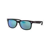 Rayban Junior Kids Mod. 9052S Sun 0Rj9052S 100S55 48 Rechteckige Sonnenbrille, 48, Mattschwarz/Blauemirror, Mattschwarz/Blueemirror, 58