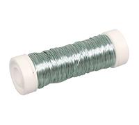 Rayher 2405508 Schmuck-Häkeldraht, h.blau, 0,30 mm ø, Spule 50 m, Schmuckdraht, farbig lackierter Kupferdraht, zum Basteln von Schmuck und Edelsteinbäumchen, Hellblau