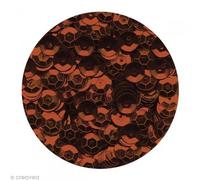 Rayher 3927005 Pailletten, gewölbt, 6mm ø, SB-Box 4000Stück, d.braun