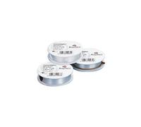 Rayher 8900200 Perlonfaden transparent, 0,25 mm ø, Reißfest 2,7 kg, Hängelast 500 g, Rolle 25 m