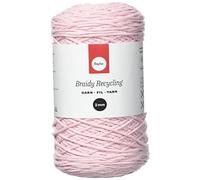 Rayher Garn Recycling Braidy rosa matt rosa 2,0 mm x 250,0m Rolle
