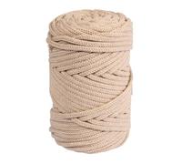 Rayher Braidy Recycling Garn, geflochten, 4mm ø, Sand, ca. 60m, Knäuel 250g, 42010504