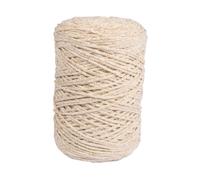 Rayher Braidy Recycling Garn m.Goldfaden, 2mm ø, elfenbein, geflochten, ca. 240m, Knäuel 250g, 42013104