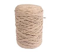 Rayher Garn Braidy Recycling mit Goldfaden – 2 mm Ø, geflochten, sand, ca. 240 m (250 g)