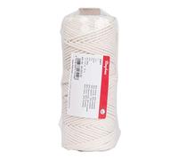 Rayher Garn, weiß, ca. 280 g, 80 % Baumwolle, 20 % Polyester, Baumwollgarn, Baumwollkordel, Makramee Garn, Kettgarn, Schnur, Kordel zum Basteln, 4400302, 3,7 mm ø, 70 m
