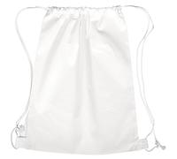Rayher Hobby 38693102 Freizeit-/Sport-/Turnbeutel, mit Kordelzug, 38 x 42 cm, weiß, Tasche, Rucksack