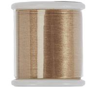 Rayher Hobby Rayher 89300616 Aufreihgarn für Rocailles, gold, Spule 50 m, Stärke 0,27 mm ø, ideal für Delica-Rocailles 1,6 mm, Perlenaufreihgarn 100 % Nylon, extrem dünn und reißfest