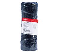 Rayher Hobby Rayher Hobby Rayher 4200101 Jutegarn, 3fach, 3,5 mm ø, Spule 50 m, Farbe schwarz, Jute-Schnur, Bindegarn, Bindeschnur, Dekokordel, Jutekordel
