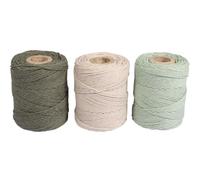 Rayher Makramee Garn olive, sand, eukalyptus Ø 1,0 mm 3 St. 1 Pack = 3 St.