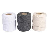 Rayher Makramee Garn weiß, grau, creme Ø 1,0 mm 3 St. 1 Pack = 3 St.