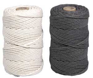 rayher Makramee Garn-Set Grau 2,2mm ø 140 m