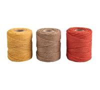 Rayher Makramee Garn selfgelb, natur, terrakotta Ø 1,0 mm 3 St. 1 Pack = 3 St.