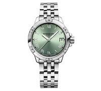 Raymond Weil WEIL Tango Damenuhr - 5960 -ST -00520 - rund - Quarz, grün, Kasten 30 mm