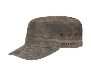 Raymore Pigskin Armycap by Stetson dunkelbraun One Size