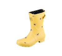 Rajn - Bee Mid - Damen Gummistiefel mit Bienenmotiv - Gelb (Yellow), Gr. 40