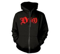 RAZAMATAZ Dio 'Last In Line' Unisex Zip Up Hoodie, Schwarz, X-Large
