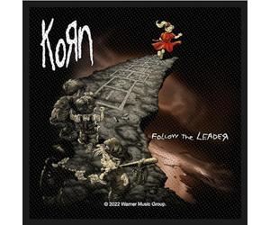 Razamataz Korn - Follow The Leader bestickter Aufnäher, 10 x 10 cm