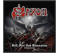 Razamataz Saxon Hell, fire and damnation Unisex Patch multicolor 100% Polyester Band-Merch, Bands