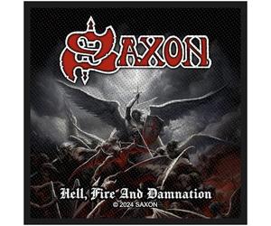 Razamataz Saxon Hell, fire and damnation Unisex Patch multicolor 100% Polyester Band-Merch, Bands