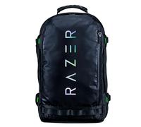 Razer Rogue V3 Backpack (17.3") - Kompakter Reise Rucksack (Fach für Laptop bis 15 Zoll, Abriebfest, Außenhülle aus Polyester) Schwarz/Chroma