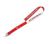 RB Leipzig Schlüsselband - DIE ROTEN Bullen - Lanyard rot-Weiss, Keyholder, Badgeholder RBL Plus Lesezeichen Wir lieben Fußball