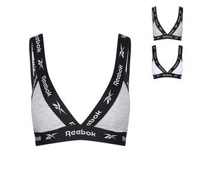 RBK9625 Reebok Damen Triangel-BH - Dotty White L